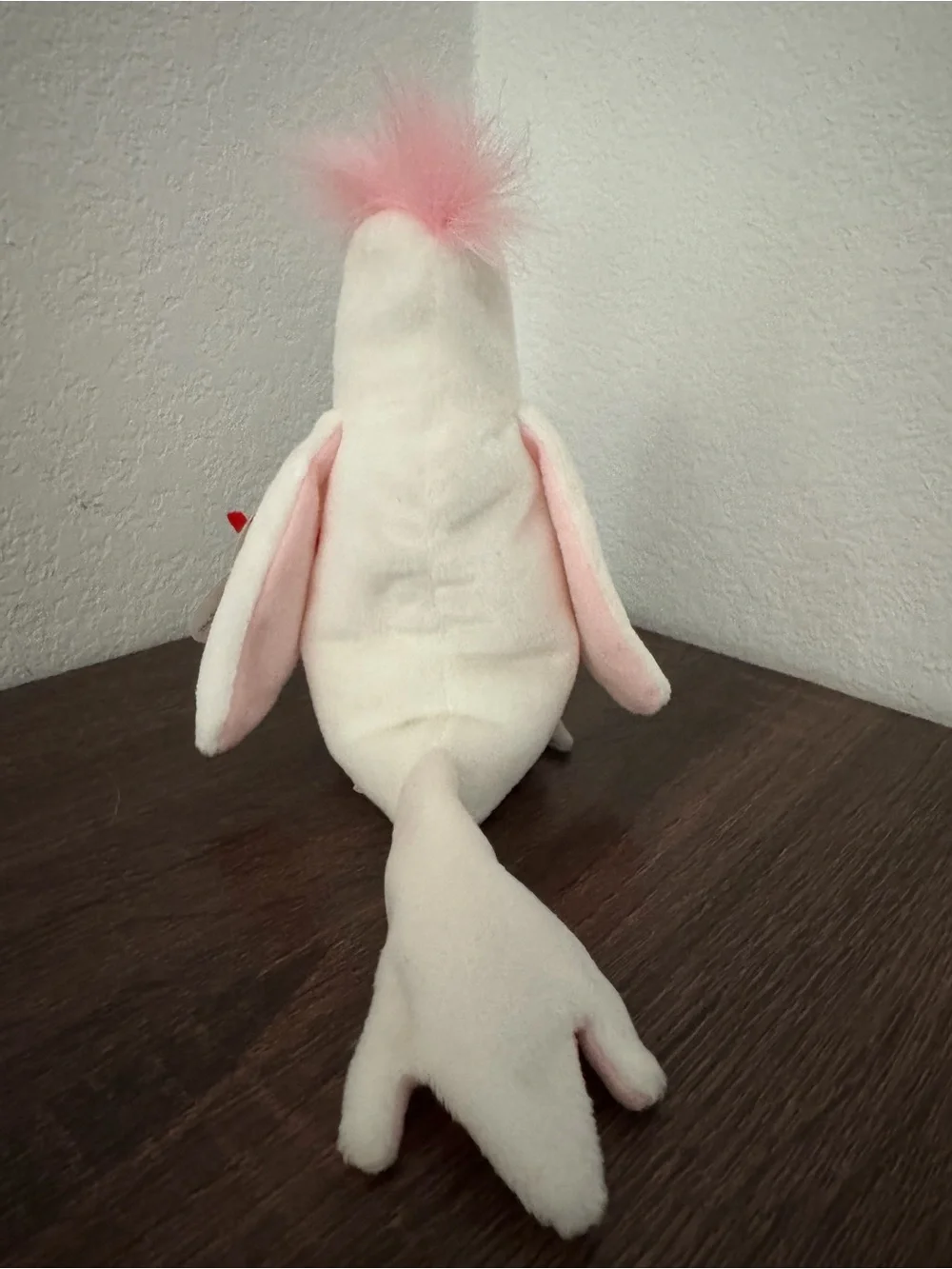 Ty KuKu White & Pink Cockatoo Plush Toy
